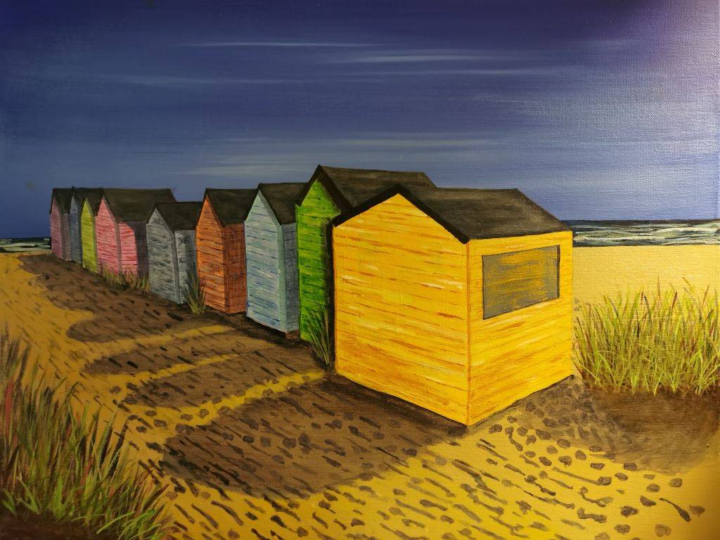 Beach huts by Mike Booth