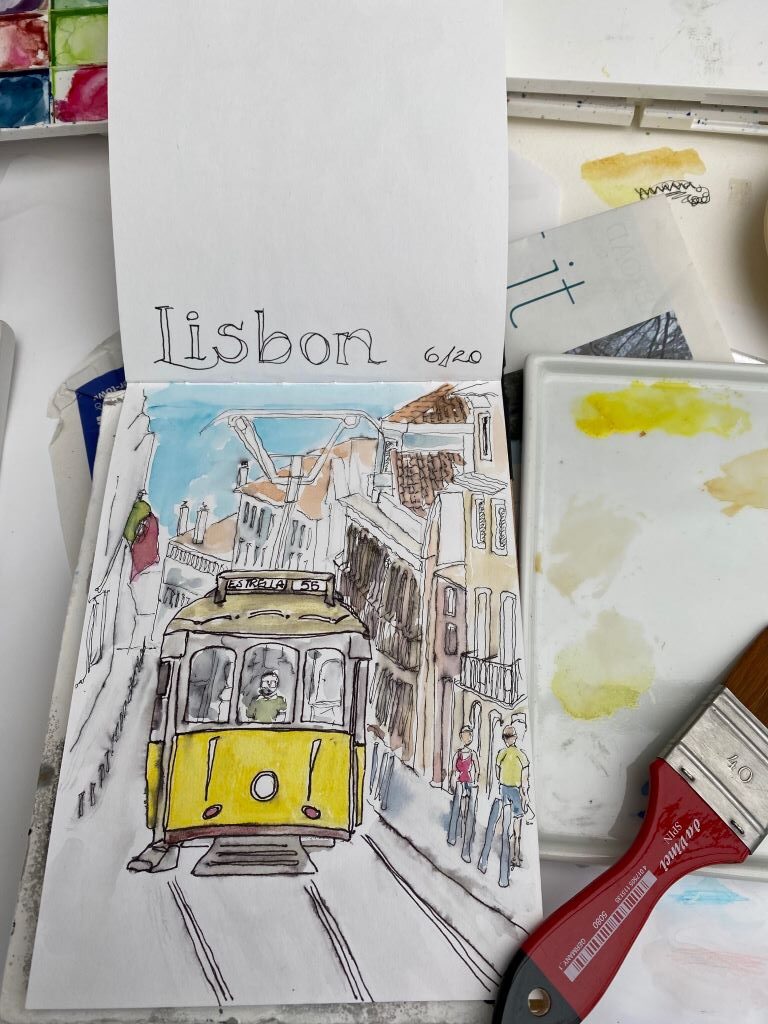 Sketch of Lisbon by Susan Barton