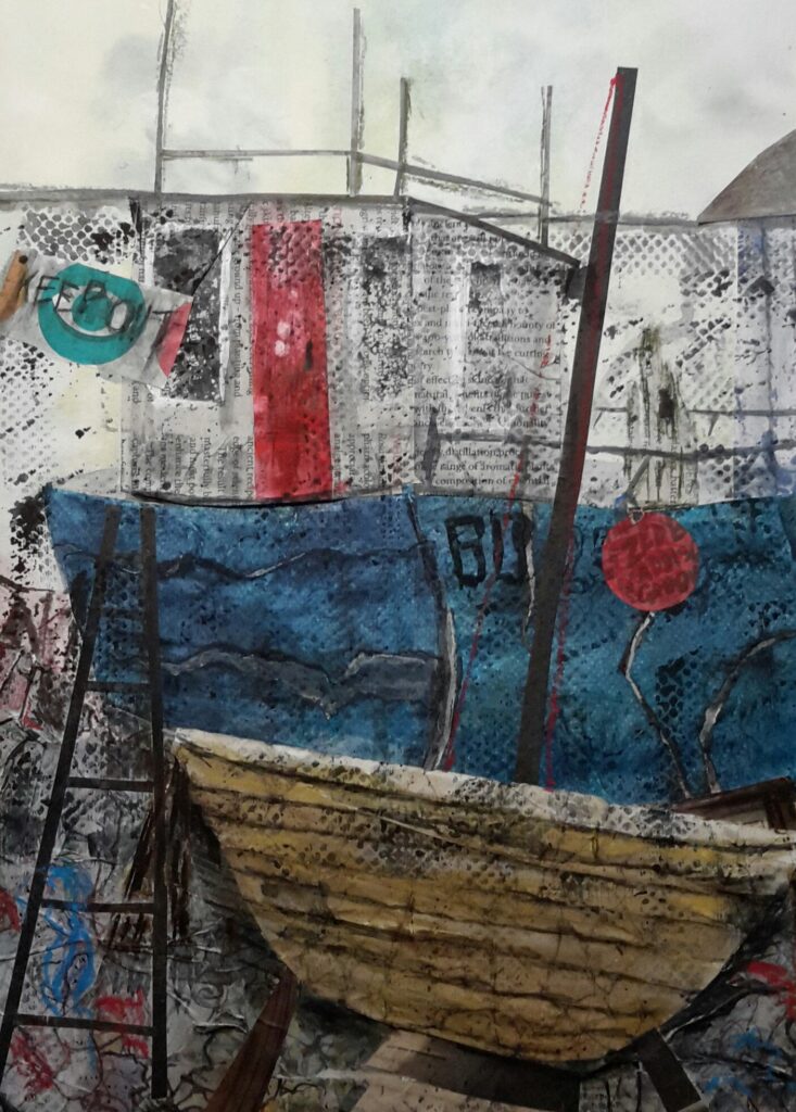 The Boatyard by Janet Aughey