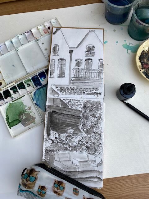 monochrome sketch